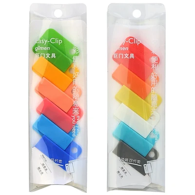 6pcs/pack File Classification Clips Binder Spiral Notebook Divider Index Tap Binder Index Dividers Paper Clips for Notebook - Цвет: A