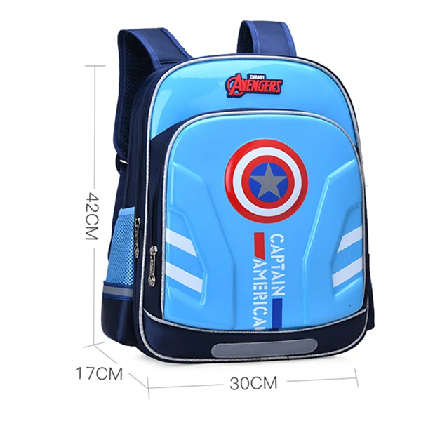 waterproof High-quality nylon school backpack for boys and girls Fashion dot bow girl backpacks kids book bag mochila escolar - Цвет: sky blue