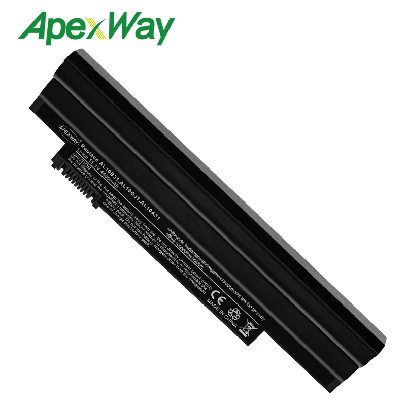 ApexWay Аккумулятор для ноутбука Acer Aspire One 522 D255 722 AOD255 AOD260 D255E D257 D257E D260 D270 E100 AL10A31 AL10B31