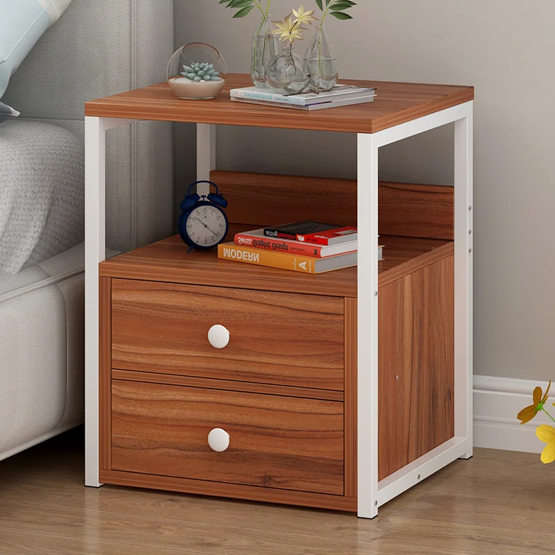 Прикроватный столик современный минималистичный небольшой шкаф для хранения спальни боковой шкаф Скандинавский современный маленький шкаф