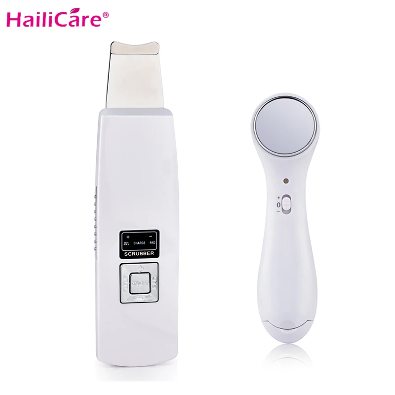 

USB Rechargeable Ultrasonic Face Skin Scrubber Facial Cleaner Peeling Vibration Blackhead Removal Exfoliating Pore Cleaner Tools