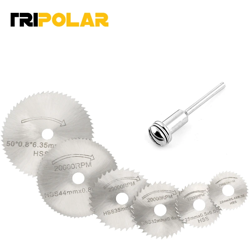 6pcs HSS Rotary Tool Circular Saw Blades For Dremel Metal Rotary Cutting Diamond 6pcs HSS Rotary Tool Circular Saw Blades For Dremel Metal Rotary Cutting Diamond