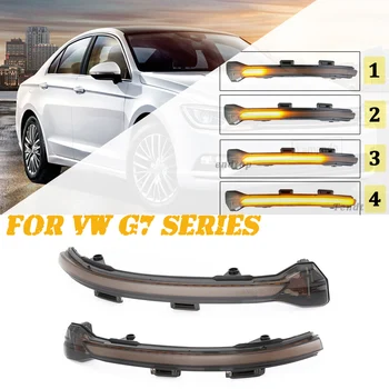 

2pcs For Volkswagen VW Golf 7 Touran Sportsvan LED Dynamic Turn Signal Light Flowing Water Blinker Flashing Light