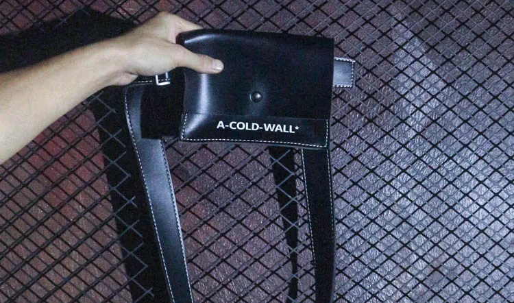 1 A-COLD-WALL* футболки мужские женские хип-хоп A-COLD-WALL* футболка 3 цвета имитация кожи лучшее качество ACW топ тройники - Цвет: 1