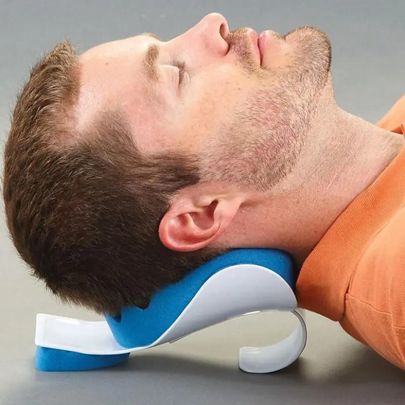 Neck Support Pillow Portable Travel Head Neck Massage Pillow Pain Relief Relaxer Pillow Neck and Shoulder Relaxer Pillow