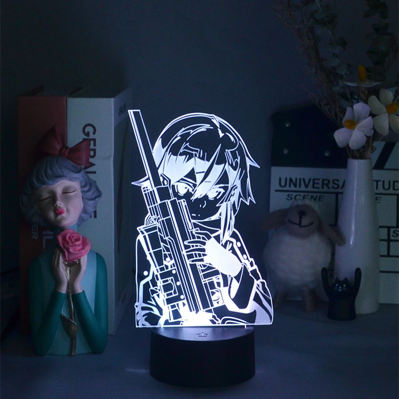 

3D Lamp Night Light Dorm Room Sword Art Lighting Desk Decor Lamparas For Home Switch Atmosphere Kids Gift Art Game Character