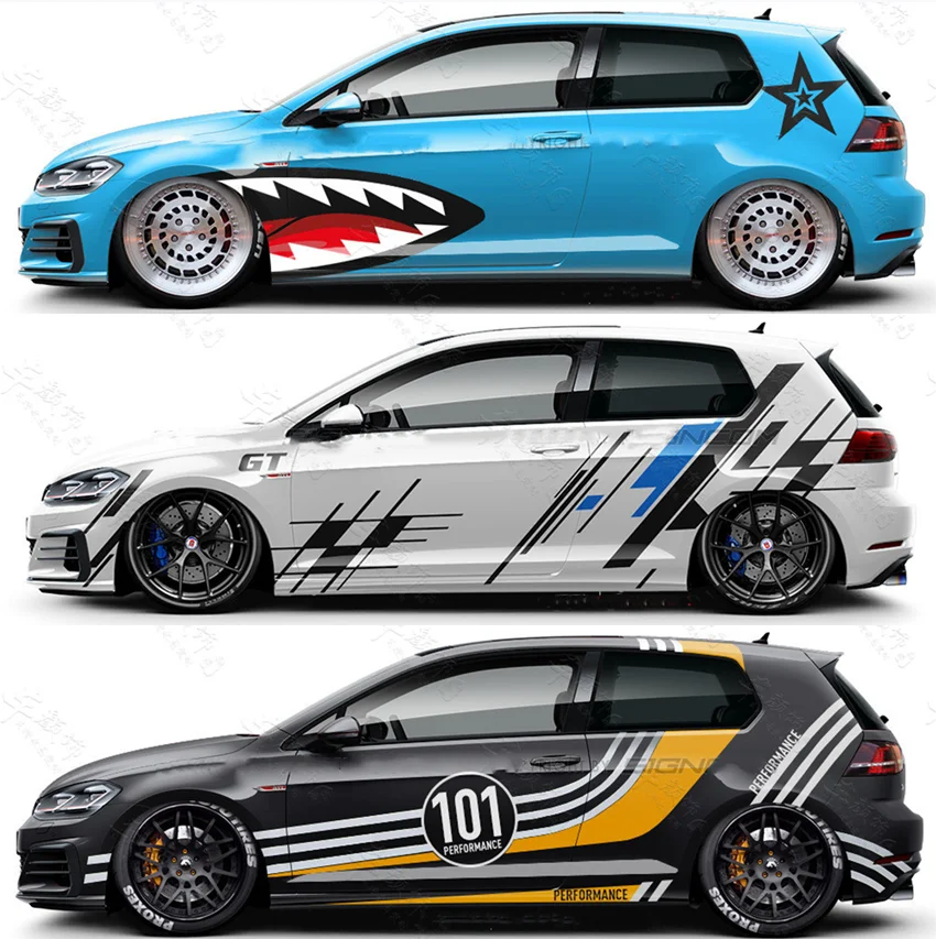 Car Accessories For Vw Polo Lanlan Golf R Vinyl Hood Car Stickers For ...