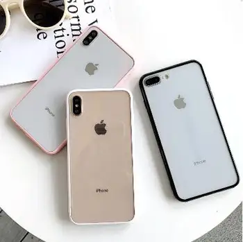

TPU Edg+PC Full Transparent Case Cover For AApple Phone 6S 7 8 Plus X XS 11Pro Max XR Case Phone Shell High Quality Pefect