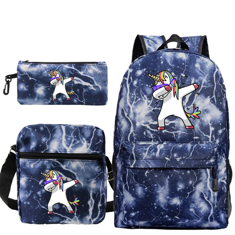 Единорог Dab Mochilas Escolar школьные сумки для мальчиков и девочек дорожный рюкзак Bolsa Escolar с сумкой через плечо ручка сумка