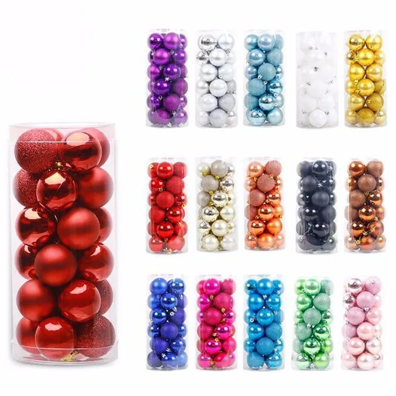 

Fashion Christmas Tree Decor Ball Bauble Xmas Party Hanging Ball Ornament decorations for Home Christmas Decorations Gift