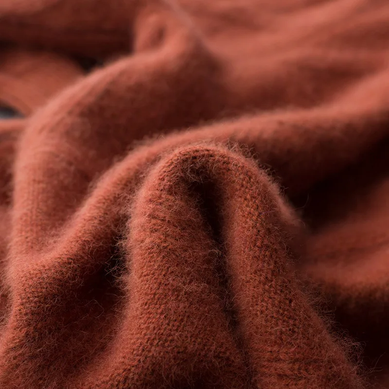 Promotion Cashmere sweater men's round collar thickened pullover men's winter loose autumn and winter knitted men's woolen sweaters