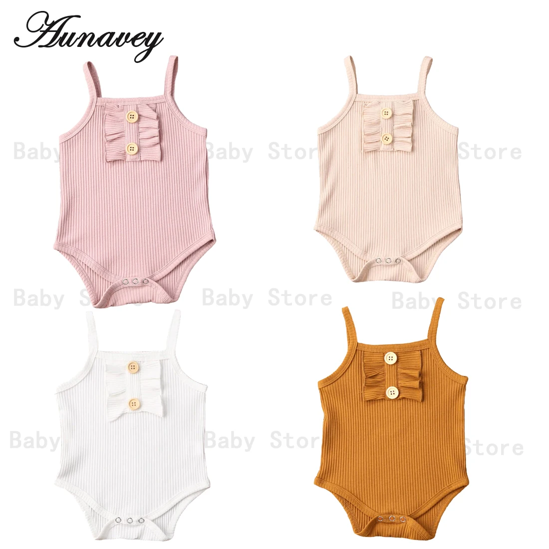 Новинка 2020 Летний комбинезон для новорожденных маленьких девочек детский