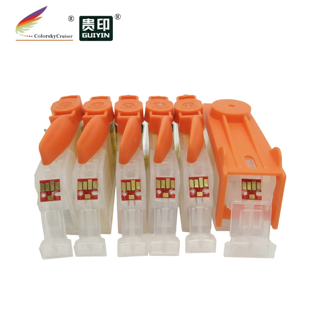 (RCC125 6) многоразовый чернильный картридж для Canon PGI125 CLI126 pgi 125 cli 126 PG PG125 PIXMA MG6110