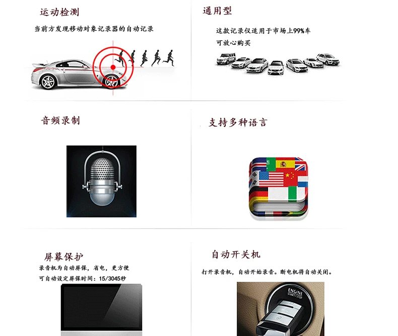Стиль вождения рекордер двойной объектив dvr автомобильный монтируемый usb-монитор высокой четкости обратный изображение Автомобильный регистратор