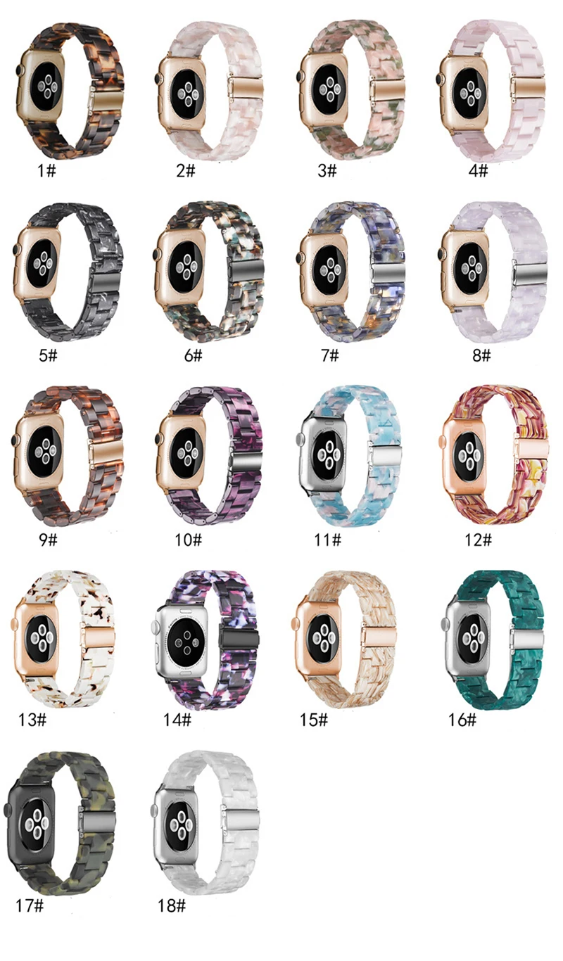 Полимерный ремешок для часов Apple Watch 38 мм 40 мм 42 мм 44 мм стальная Складная Пряжка Замена браслета ремешок для iwatch 1 2 3 4