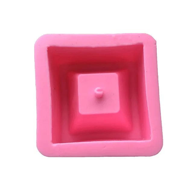 Mini Négyzet Alakú Zamatos Növényi Virág Edény Szilikon Barkácsbeton Cement Agyag Penész Virágcserapu Geometriai Gipszerőlap - Image 5