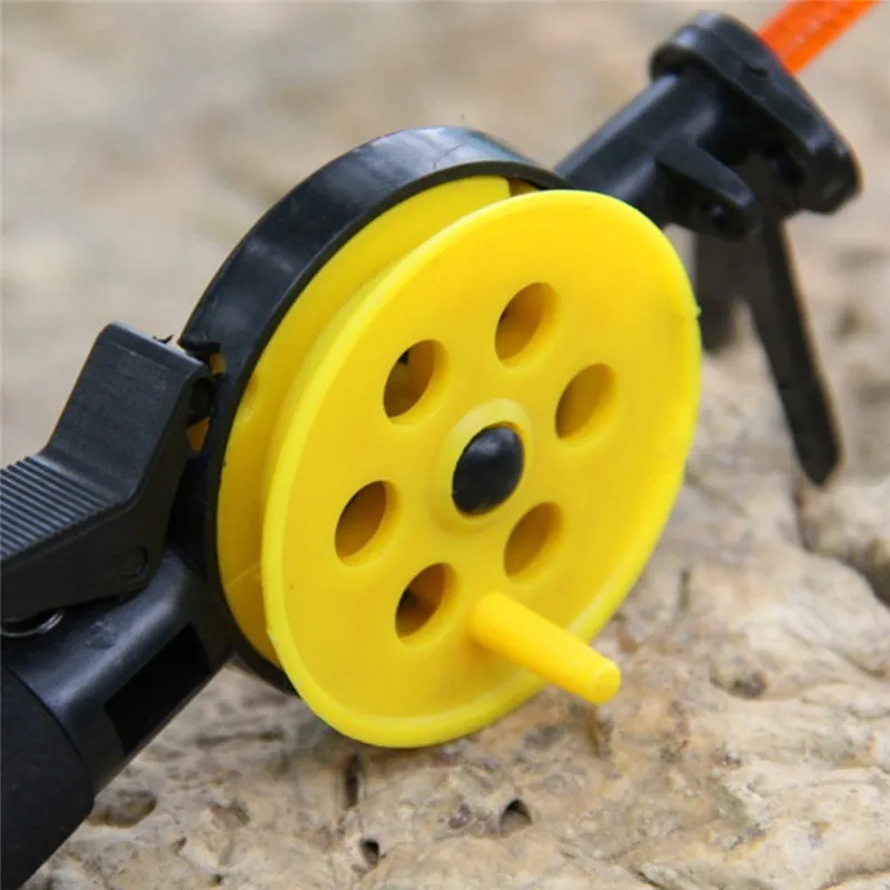 Ледяная зимняя Удочка с катушкой для спорта на открытом воздухе рыболовные снасти Полюс Pesca комбинация удобно переносить случайный цвет