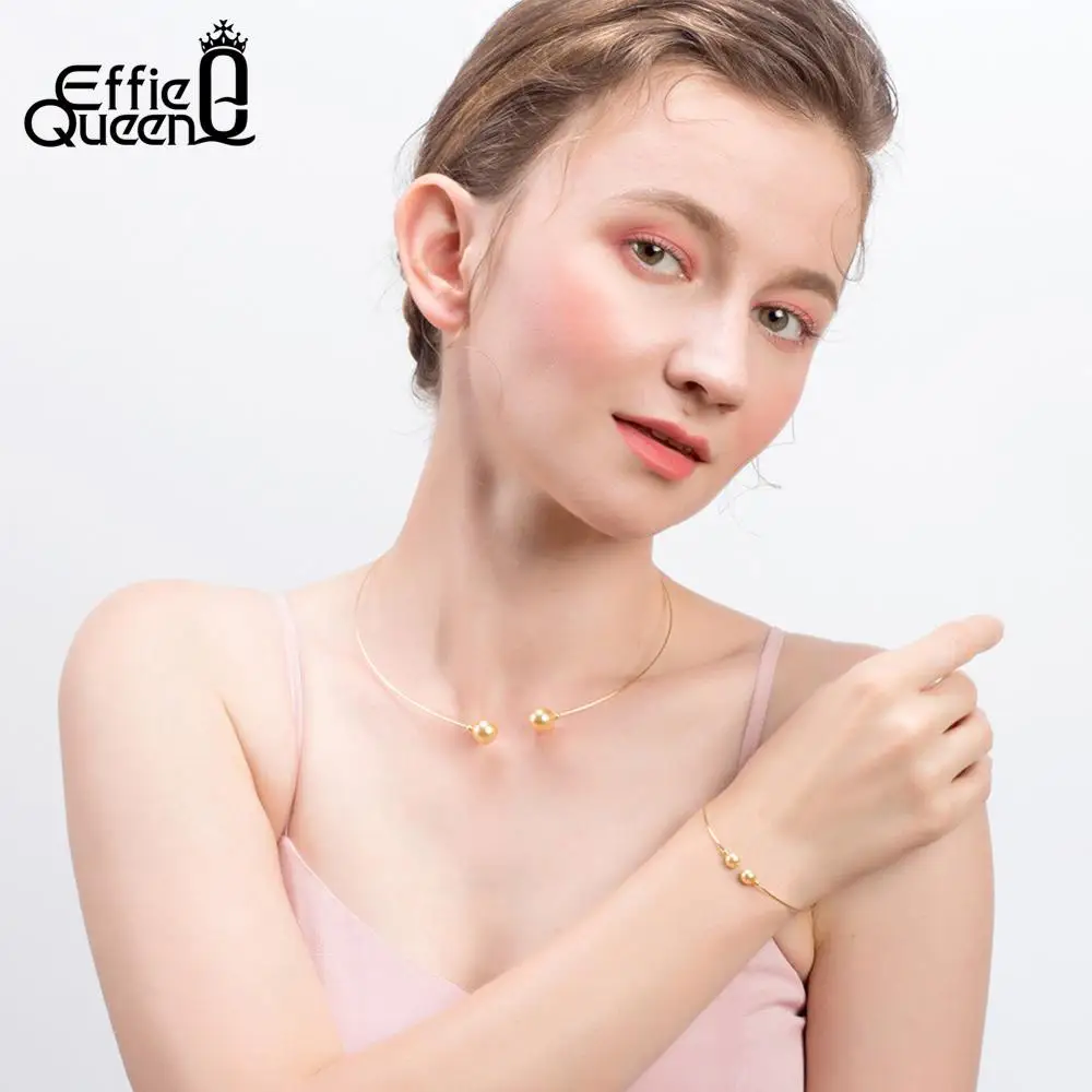 Effie queen 925 пробы, серебряные ожерелья, качественные жемчужные ожерелья, трендовая форма, корейский дизайн, вечерние ювелирные изделия, лучший подарок, TSN156