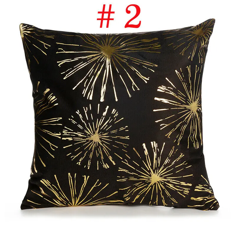 Золотая бронзовая Подушка Чехол s класса люкс с геометрическим принтом ананас