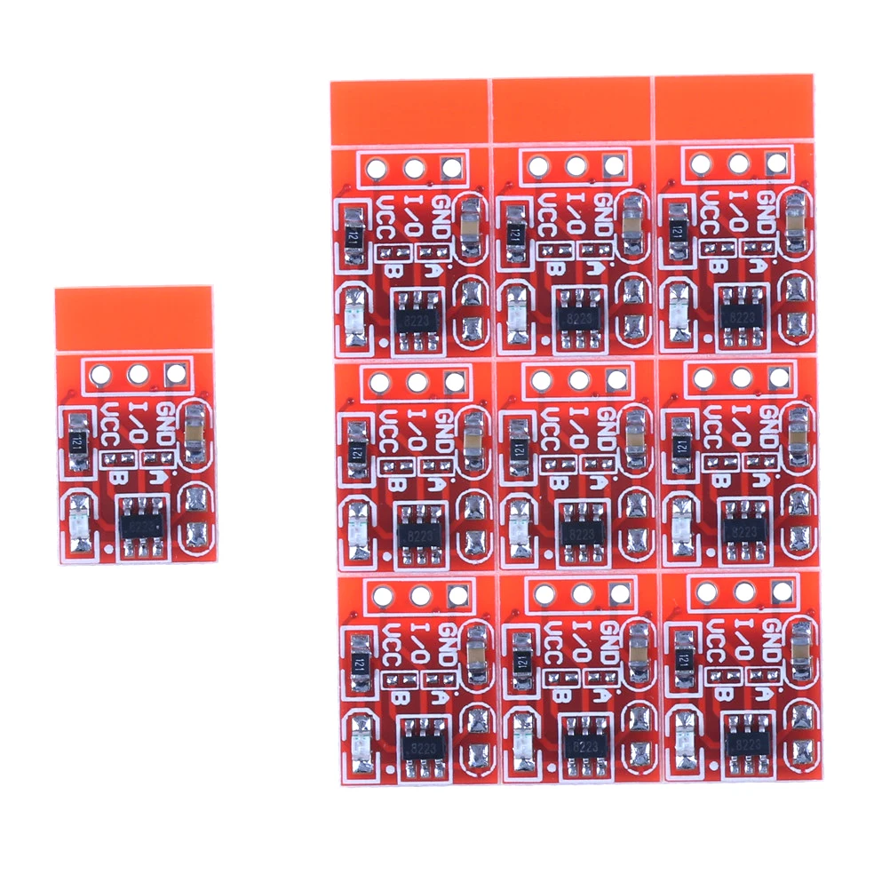 10Pcs 2.5-5.5V Self-Locking/No-Locking TTP223 Touch Key Switch Module Touching Button Capacitive Switches Jog 15 mmX11mm | Обустройство
