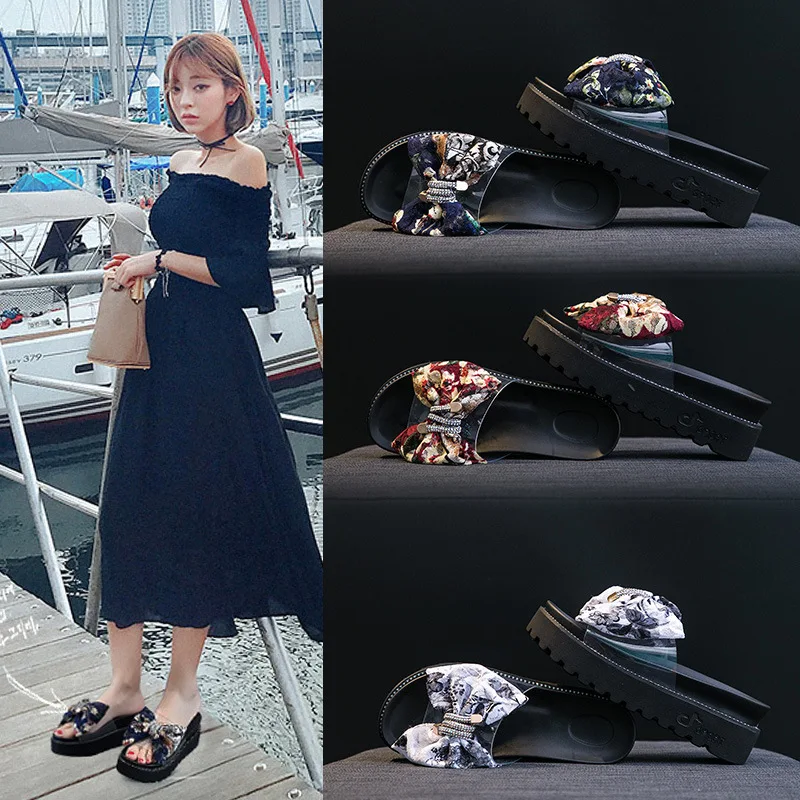 

2019 Summer New Style Korean-style Versatile Student Network Red Leopord Pattern Rome Sandals Fairy Wind CHIC Flat Sandals Women