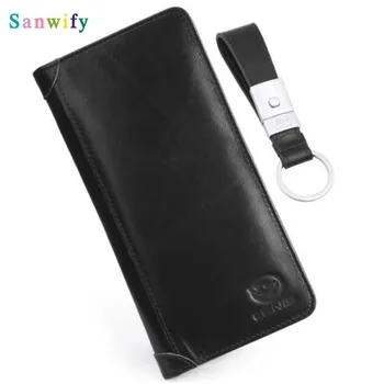 

New Fashion Classic Style Men Genuine Leather Money Clip Wallet Id Purse Pocket