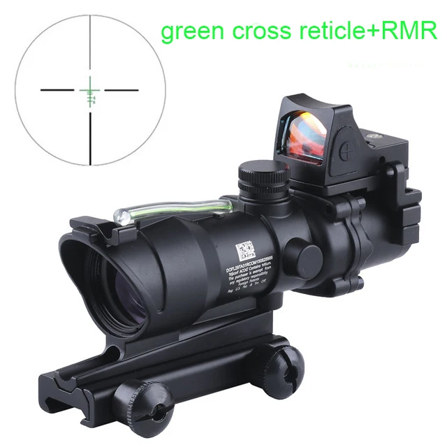 MIRA ACOG 4X32C AIM-O CON RMR Y FIBRA OPTICA FUNCIONAL TAN