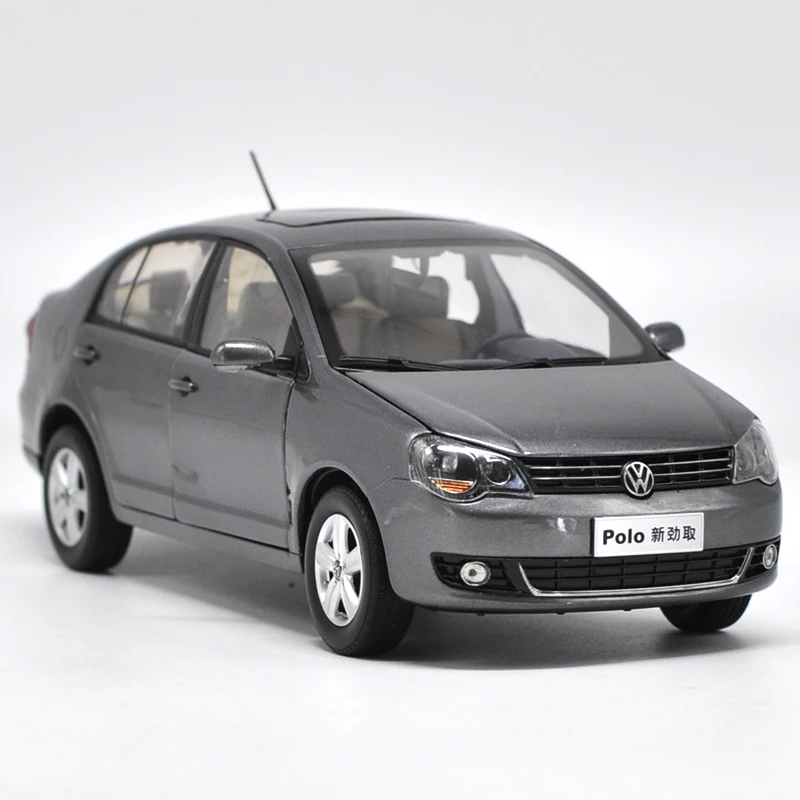 Оригинальная фабрика 1:18 Volkswagen VW Новое поло Jinqu серый седан классические модели