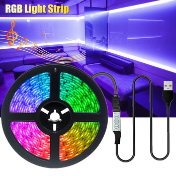DC5V Bureau Backlight 5M Led Strip Verlichting Rgb 2835 Decoratie Usb Kabel 3Key Controle Flexibele Lamp Tape Diode Lint verlichting DC5V Bureau Backlight 5M Led Strip Verlichting Rgb 2835 Decoratie Usb Kabel 3Key Controle Flexibele Lamp Tape Diode Lint verlichting
