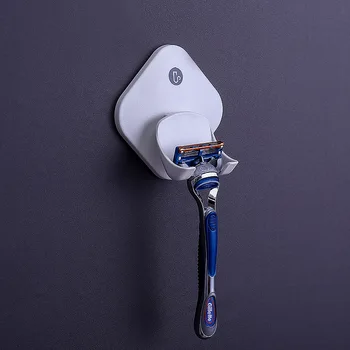 

Nail-free Razor Holder Manual Old-fashioned Removable Cleaning Men's Razor Storage Rack Hanger Razor Holder