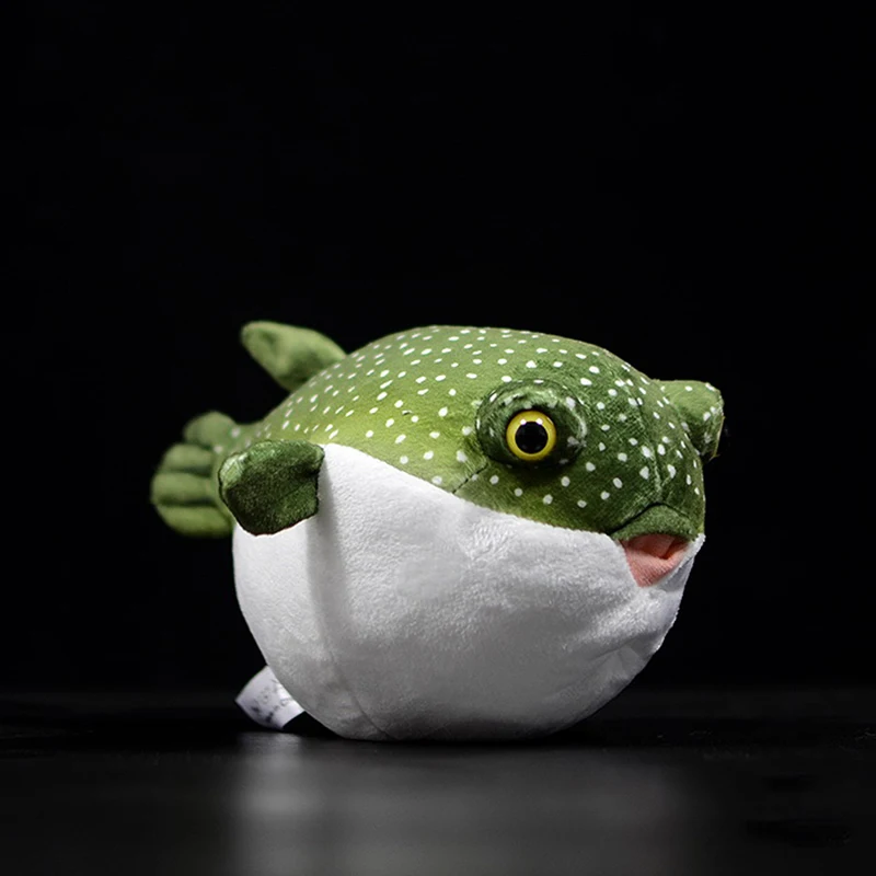 Реальная жизнь Pufferfish плюшевые игрушки Реалистичные морские животные Puffers мягкие игрушки аквариумные рыбки Мягкая куколка подарки для детей - Цвет: pufferfish