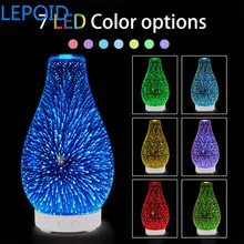 LEPOID увлажнитель воздуха, диффузор эфирного масла, ароматерапия, СВЕТОДИОДНЫЙ Электрический аромадиффузор, распылитель, 100 мл