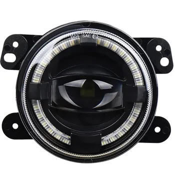 

4 Inch Led Fog Lights for Jeep Led Fog Lamps Bulb Auto Len Projector Headlight Driving Offroad Lamp forJeepFront Bumper Lights
