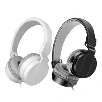 

Foldable Universal Earphone Headphones Overear Stereo Sports Headphones with Mic Calls for Phone PC Laptop