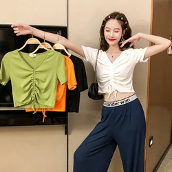 

2020 Women lvory Short Sleeve Shirtmint Top Garment