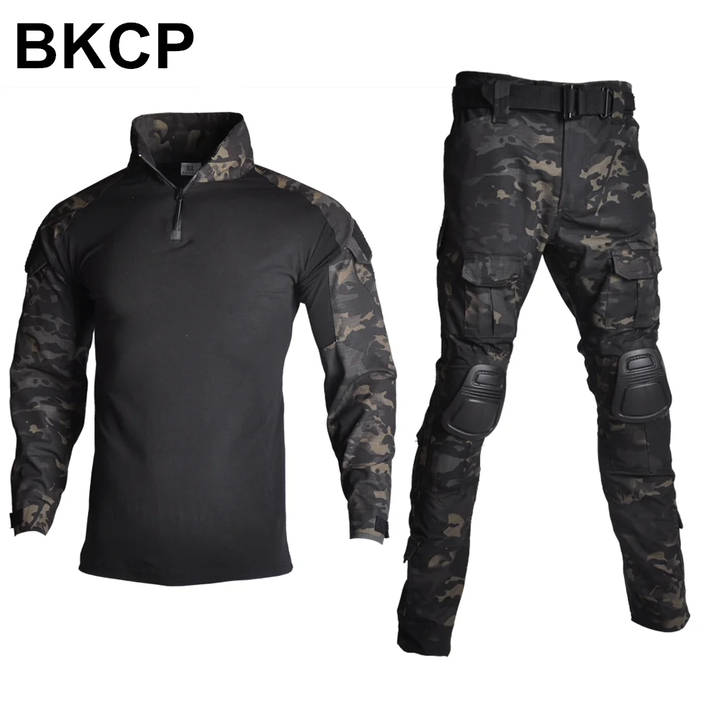 Kryptek Mandrake BDU G3 Униформа рубашка и брюки страйкбол Painball Боевая Тактическая Военная форма W/Наколенники охотничья одежда - Цвет: BKCP