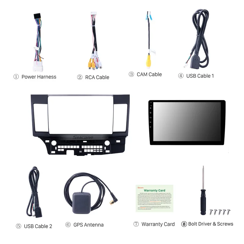 Seicane 10 1 дюймов 2 Din Android 9 автомобильное радио для Mitsubishi Lancer ex 2008 2009 2010 2015 Bluetooth Wifi 3G