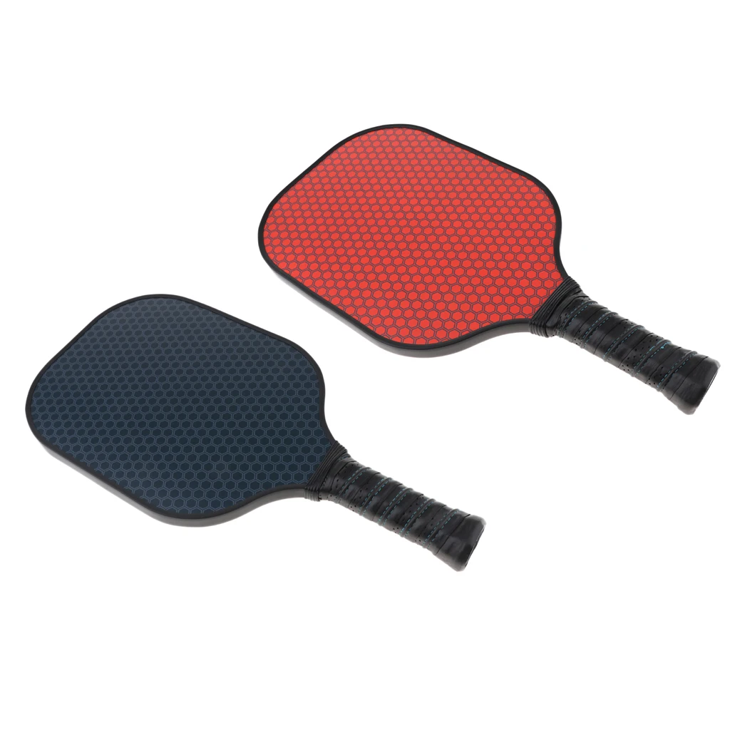 

2PCS Pickleball Paddles Beach Ball Rackets With Carbon Fiber Face Durable