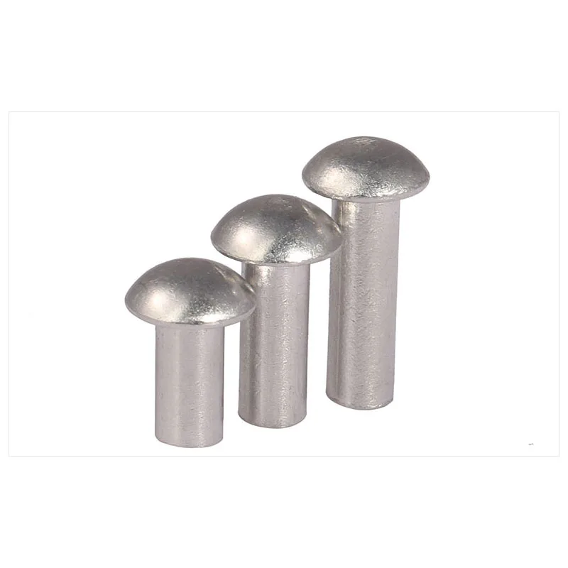 Aluminum Solid Round Head Rivet Self-plugging Semi-round Head Hammer Type GB867 rivets and fasteners rivets and screws