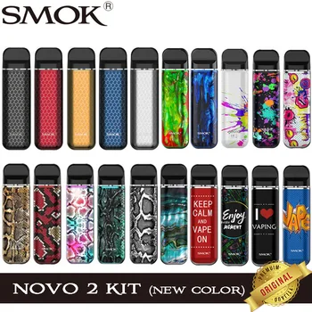 

New Color SMOK Novo 2 Pod Vape Kit E Cigarette 800mAh battery 2ml Cartridge Pod Atomizer Mesh 1.0ohm DC MTL VS Nord Vaporizer