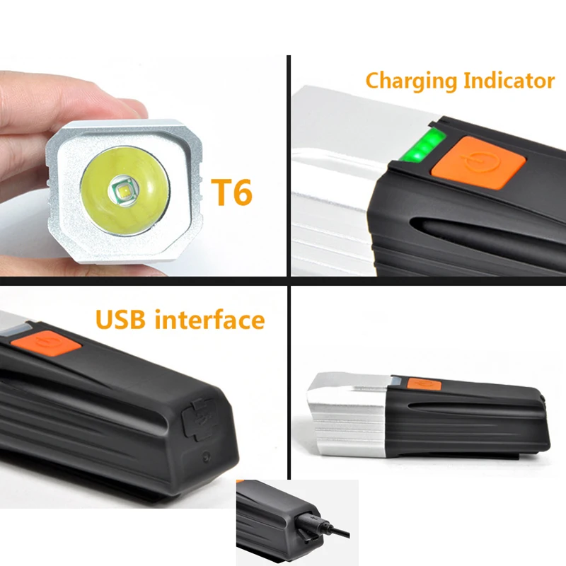 Портативный велосипедные фары T6 USB Перезаряжаемые 2200 мА/ч, 18650 Батарея велосипед свет Водонепроницаемый налобный светодиодный фонарик для велосипеда аксессуары