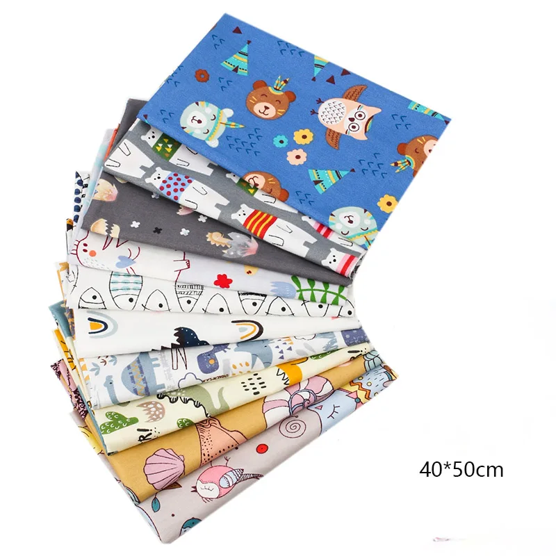 

Xugar 40*50cm Cotton Cloth Fabric DIY Accessories Animals Printed Fabrics Apparel Sewing Patchwork Home Party Craft Decoration