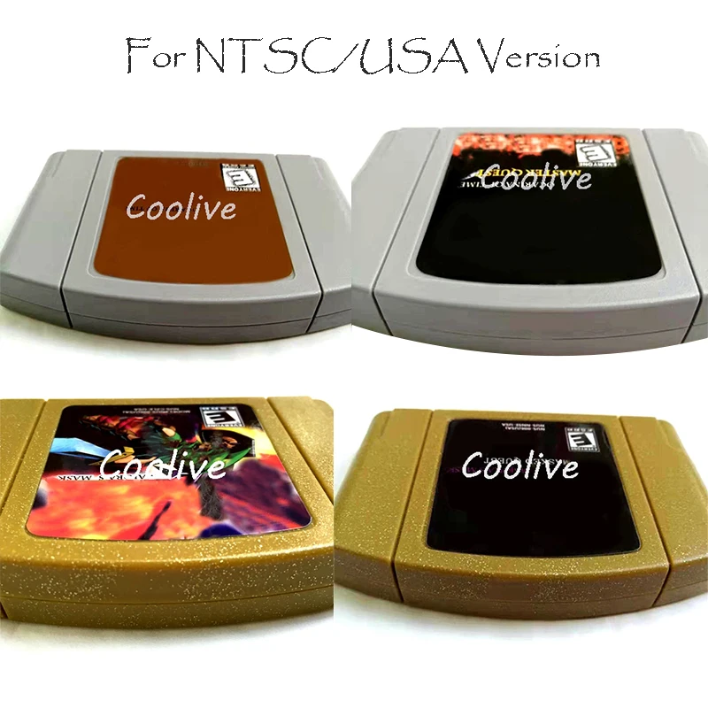 

Ocarina of Time Master Quest Majora's Mask Masked Video Game Accessories Memory Cartridge Card for 64 Bit Console NTSC Version