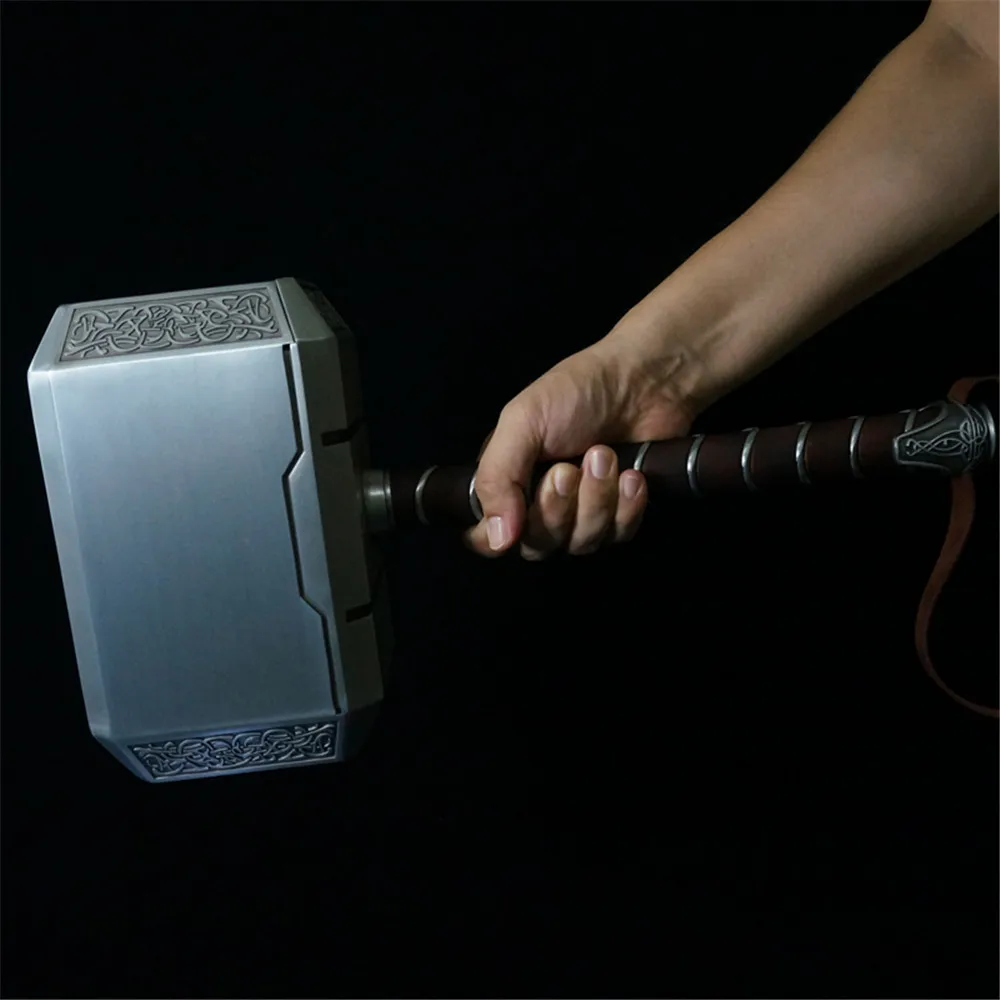 1:1 масштаб Мстители Тор руки Mjolnir фигурка куклы игрушки полностью Металлическая Статуя Бюст фигурка Коллекционная модель игрушка подарок