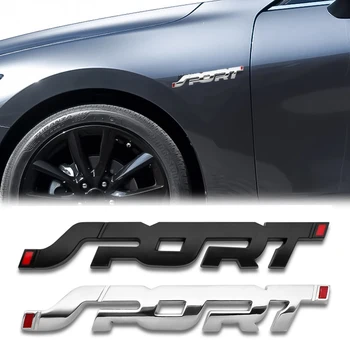 

3D Car Styling Sticker Decal aluminum SPORT Emblem Rear Tailgate for Toyota Honda Mitsubishi Skoda Peugeot Chevrolet BMW Audi