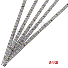 1-100 шт двухрядные светодиодные полосы света DC12V SMD 8520/5630 светодиодный полосы света 72 светодиодный жесткий бар полосы холодный белый 50 см домашнее наружное освещение