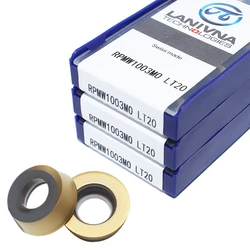 Rpmw1003mo lt20 10 pçs inserções de carboneto rpmw 1003mo lâmina cnc torno de metal ferramenta de torneamento ferramenta de corte acessórios