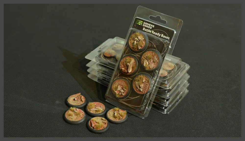 Badlands Bases, Round Lip 40mm (x5) 02