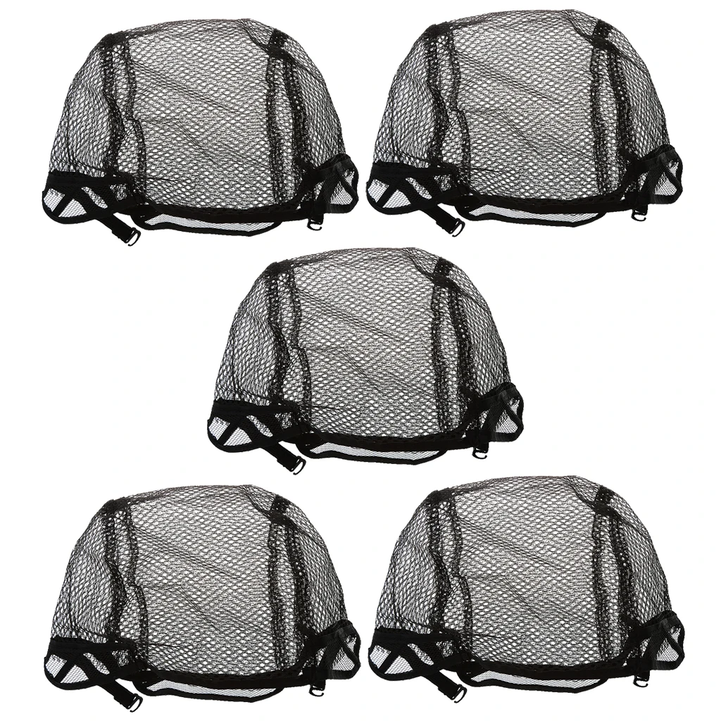 5x Stretchable Elastic Fishnet Wig Cap Hair Net Mesh Wig & Weave Caps Black 5x Stretchable Elastic Fishnet Wig Cap Hair Net Mesh Wig & Weave Caps Black