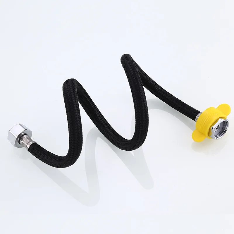 1pc Black Faucet Water Inlet Hose Water Heater Water Pipe Toilet